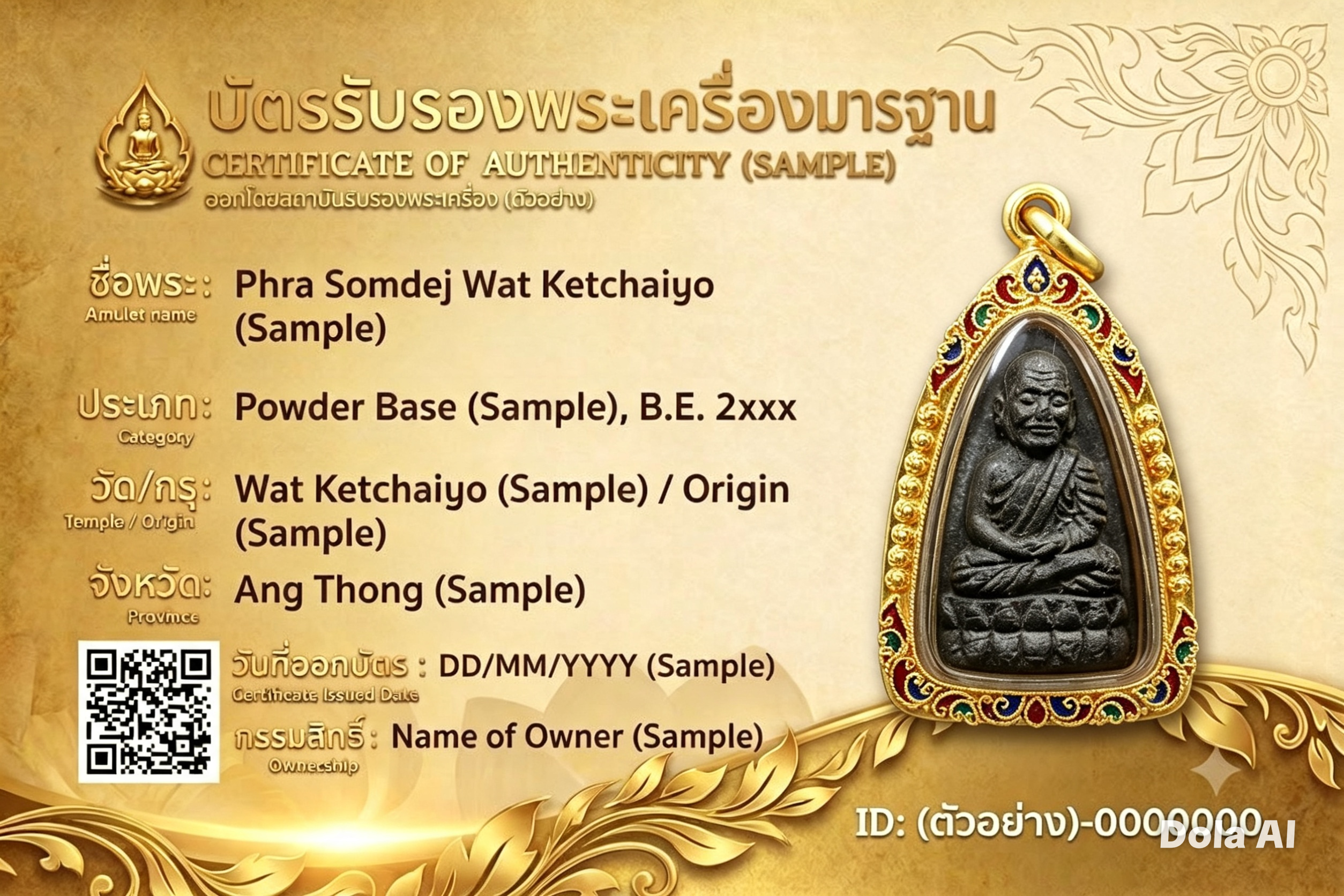 บัตรรับรองพระแท้
